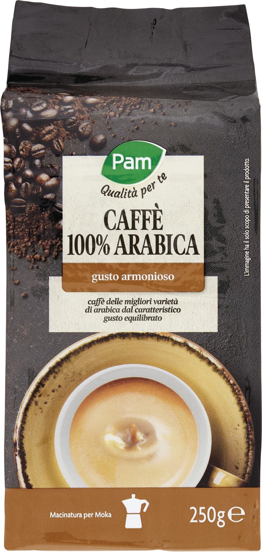 PAM Qualità per te Caffè 100% arabica 250 g – immagine 1