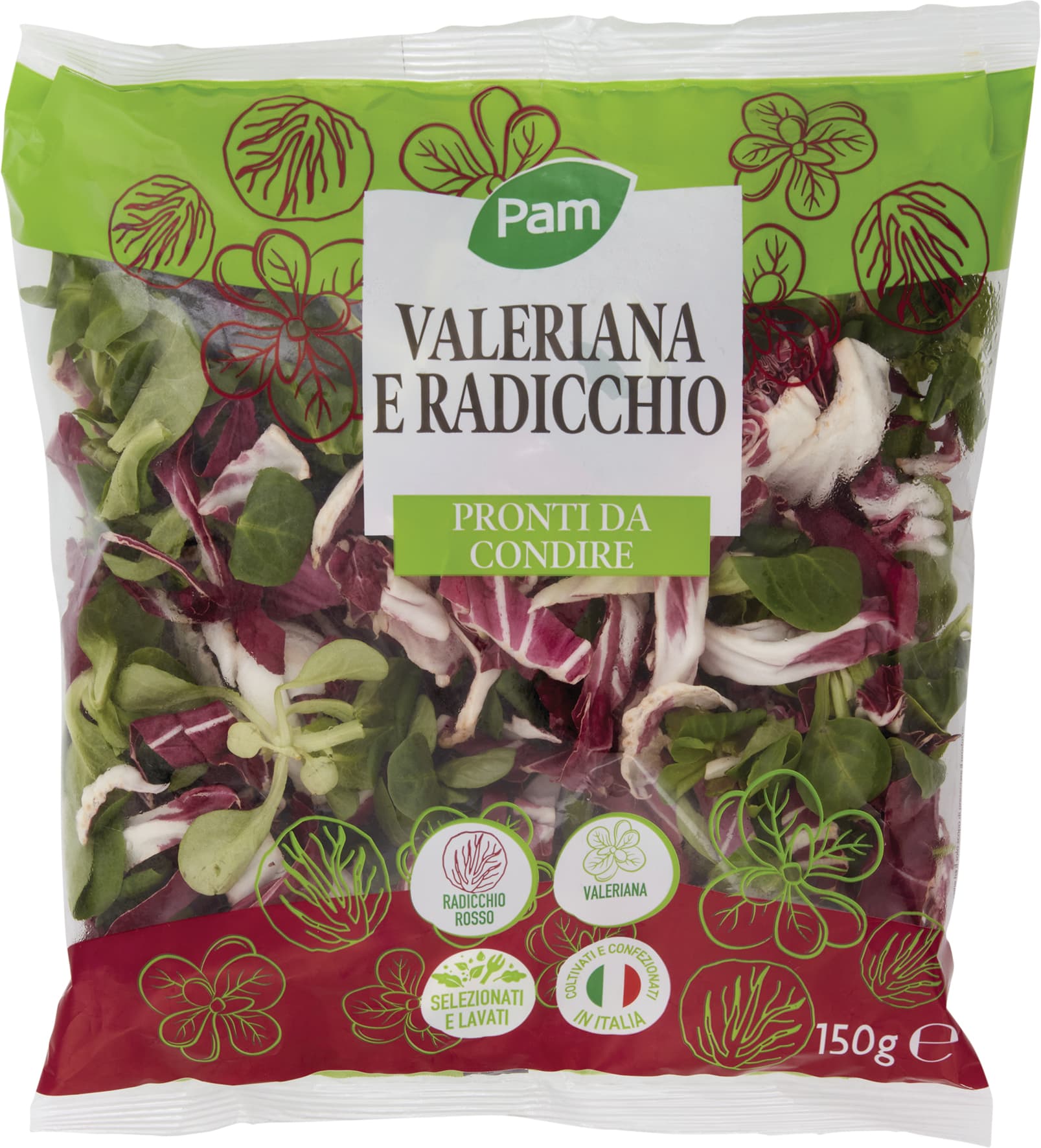 PAM Valeriana e Radicchio 150 g – immagine 1