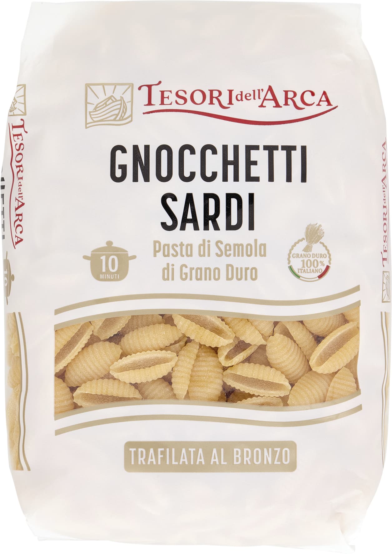 TESORI DELL'ARCA Pasta di Semola di Grano Duro Gnocchetti Sardi 500 g – immagine 1