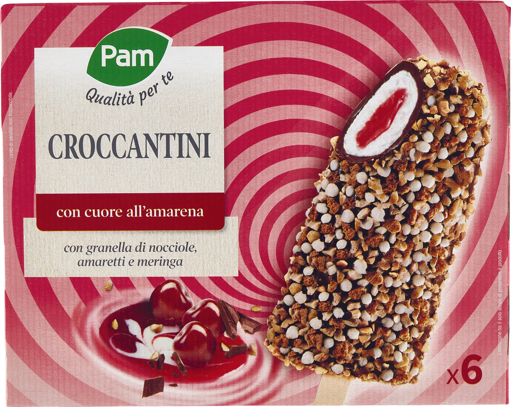 PAM Qualità per te Croccantini con cuore all'amarena 6 x 60 g – immagine 1