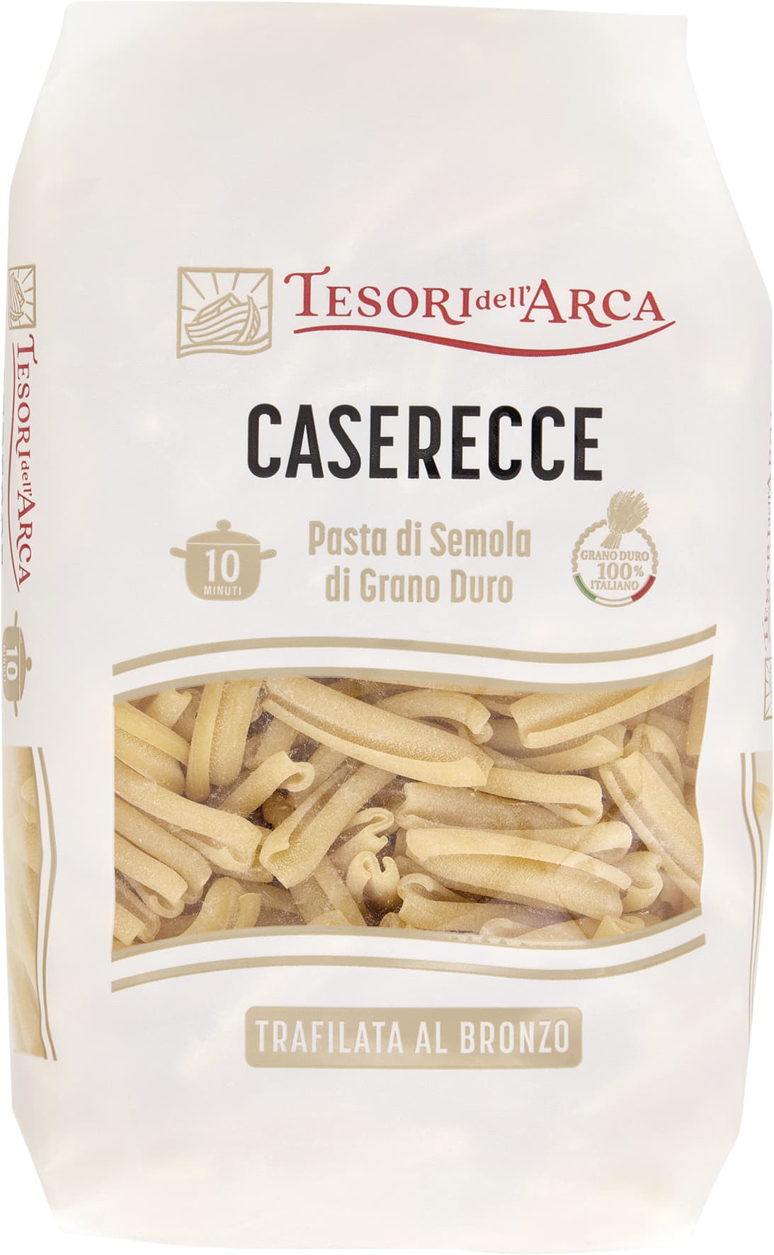 TESORI DELL'ARCA Pasta di Semola di Grano Duro Caserecce 500 g – immagine 1