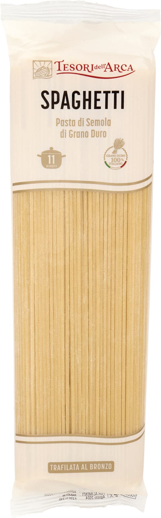 TESORI DELL'ARCA Pasta di Semola di Grano Duro Spaghetti 500 g – immagine 1