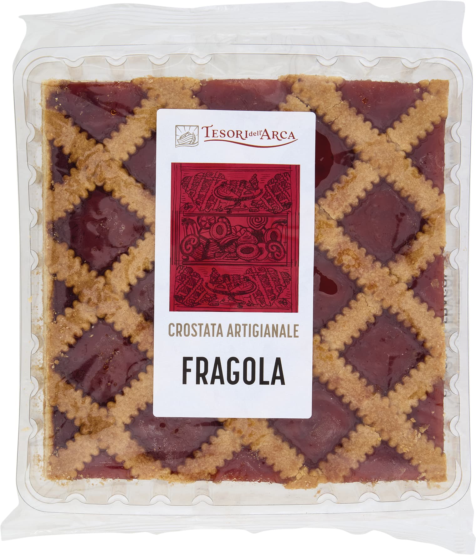 TESORI DELL'ARCA Crostata Artigianale Fragola 500 g – immagine 1