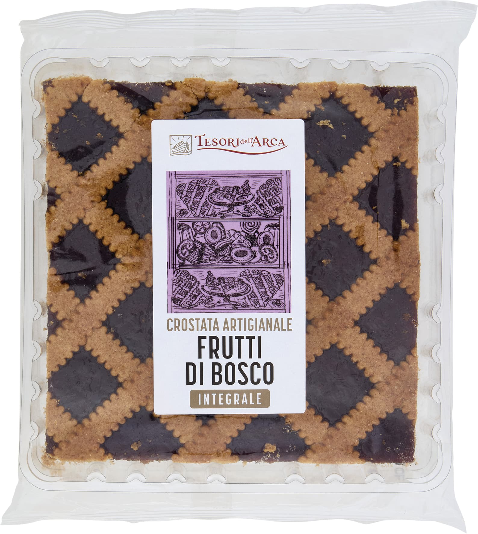 TESORI DELL'ARCA Crostata Artigianale Frutti di Bosco Integrale 500 g – immagine 1