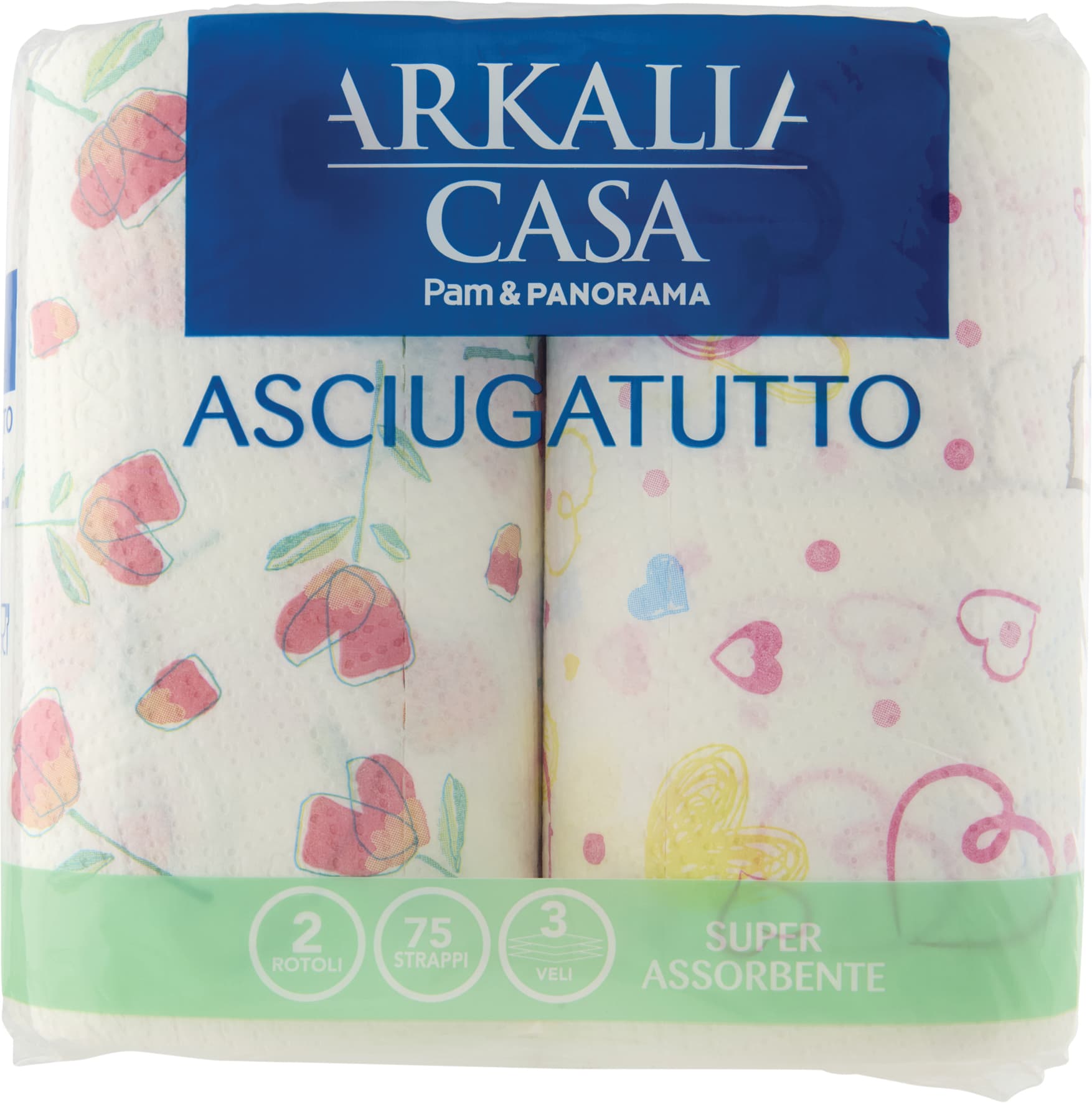 PAM Qualità per te Asciugatutto 3 veli 2 Rotoli – immagine 1