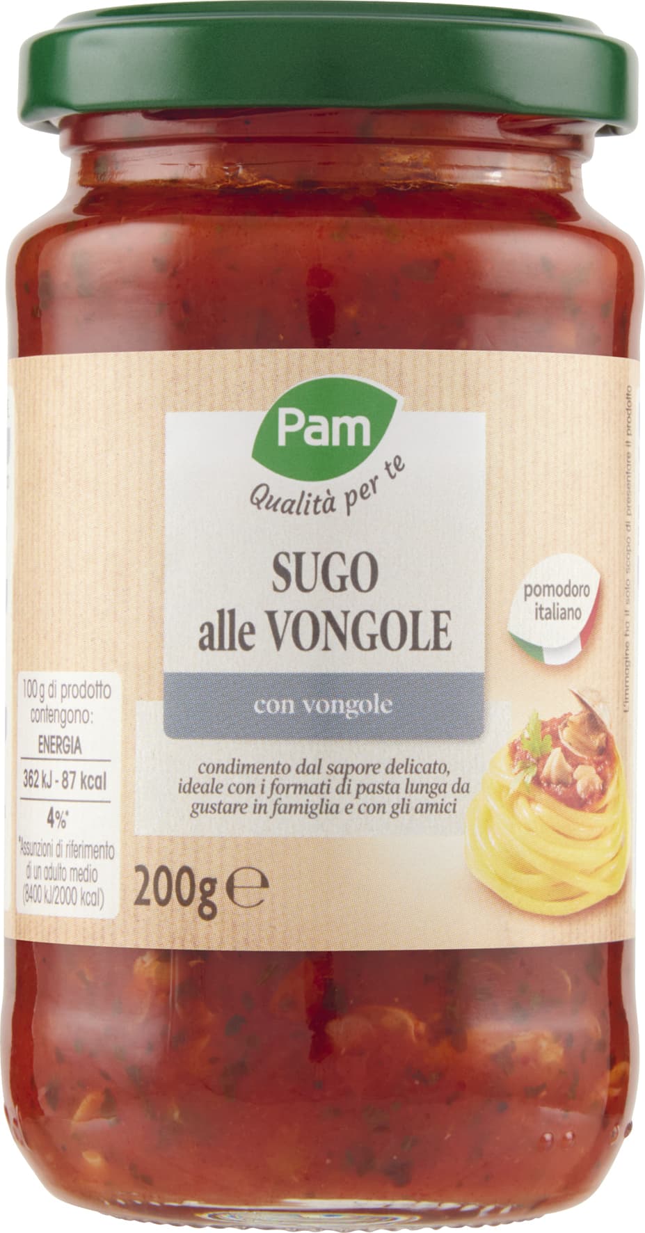 PAM Qualità per te Sugo alle vongole 200 g – immagine 1