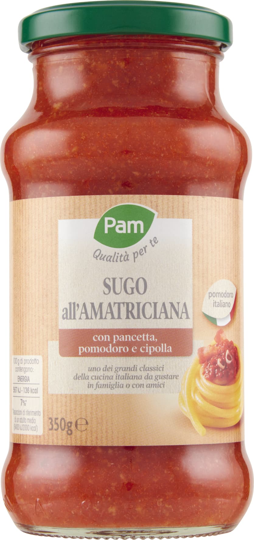 PAM Qualità per te Sugo all'amatriciana 350 g – immagine 1