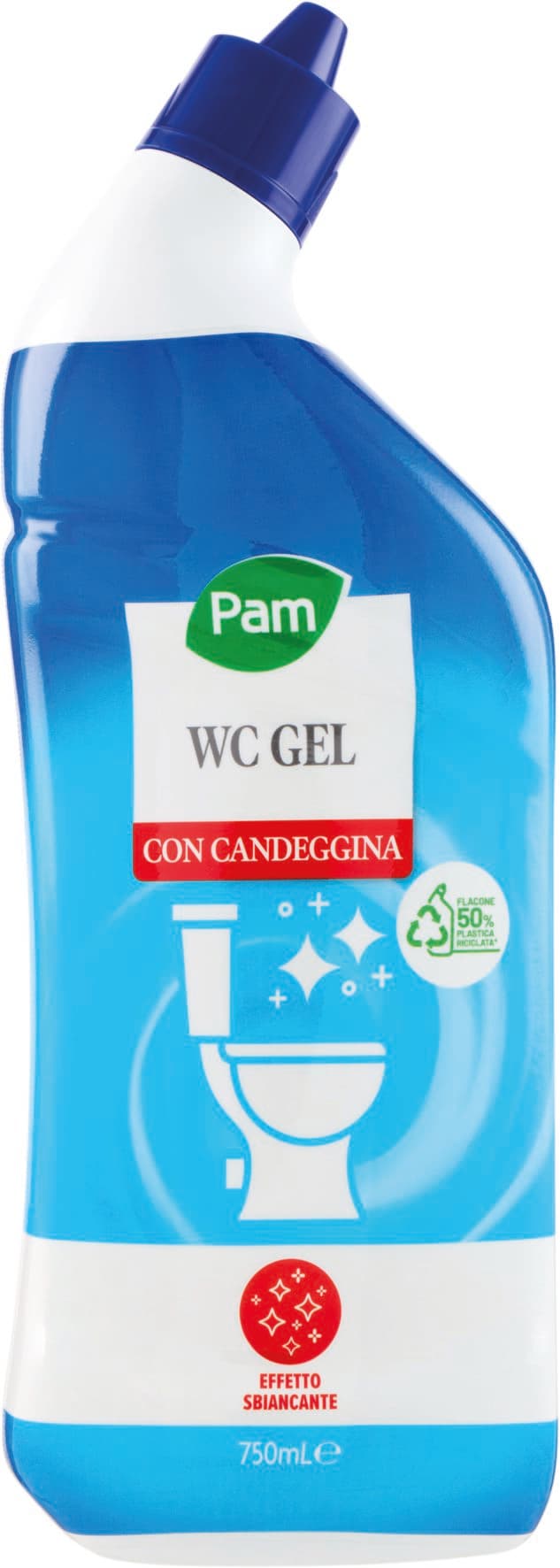 PAM WC Gel con Candeggina 750 ml – immagine 1