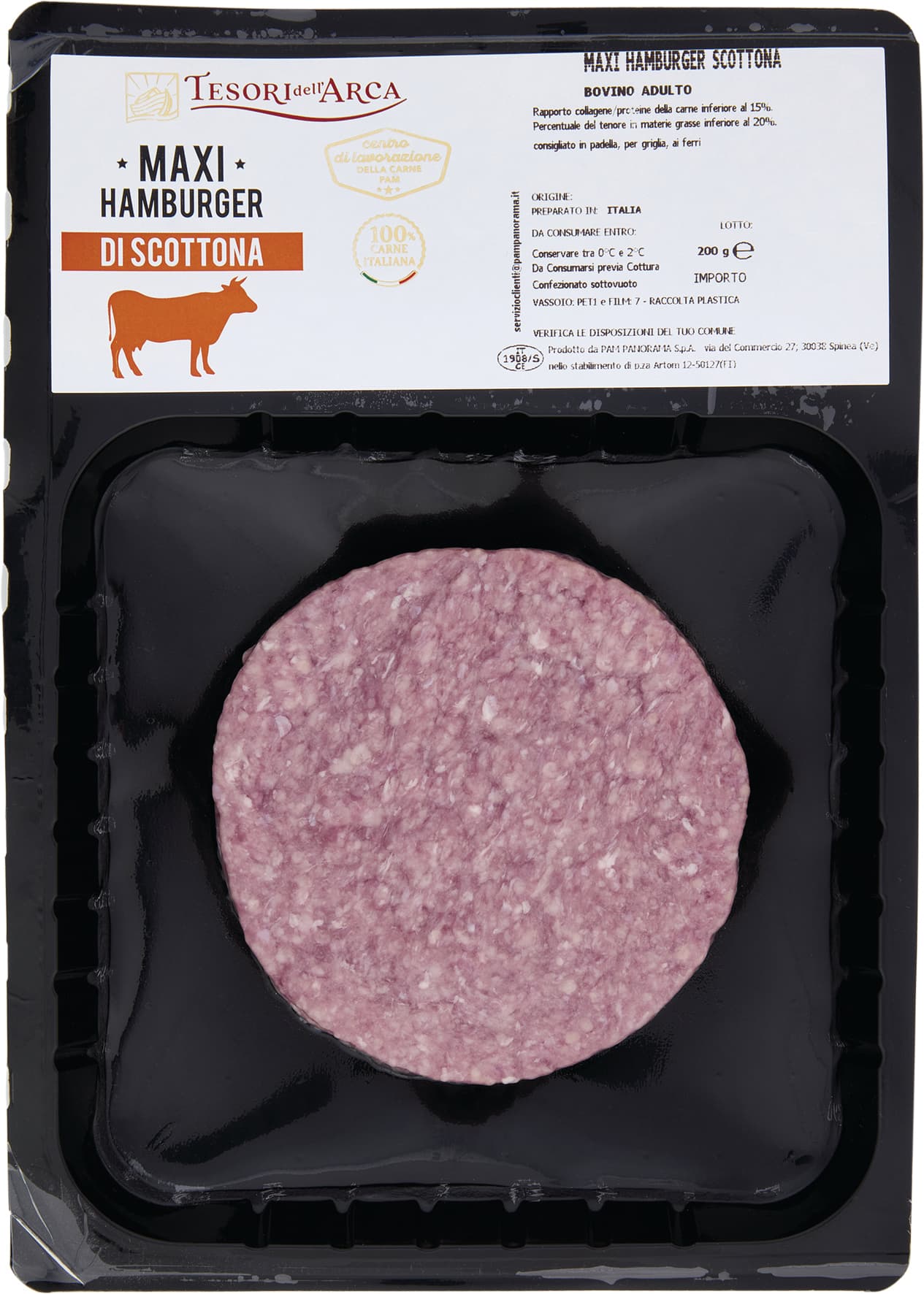 Tesori dell'Arca Maxi Hamburger di Scottona 200 g – immagine 1
