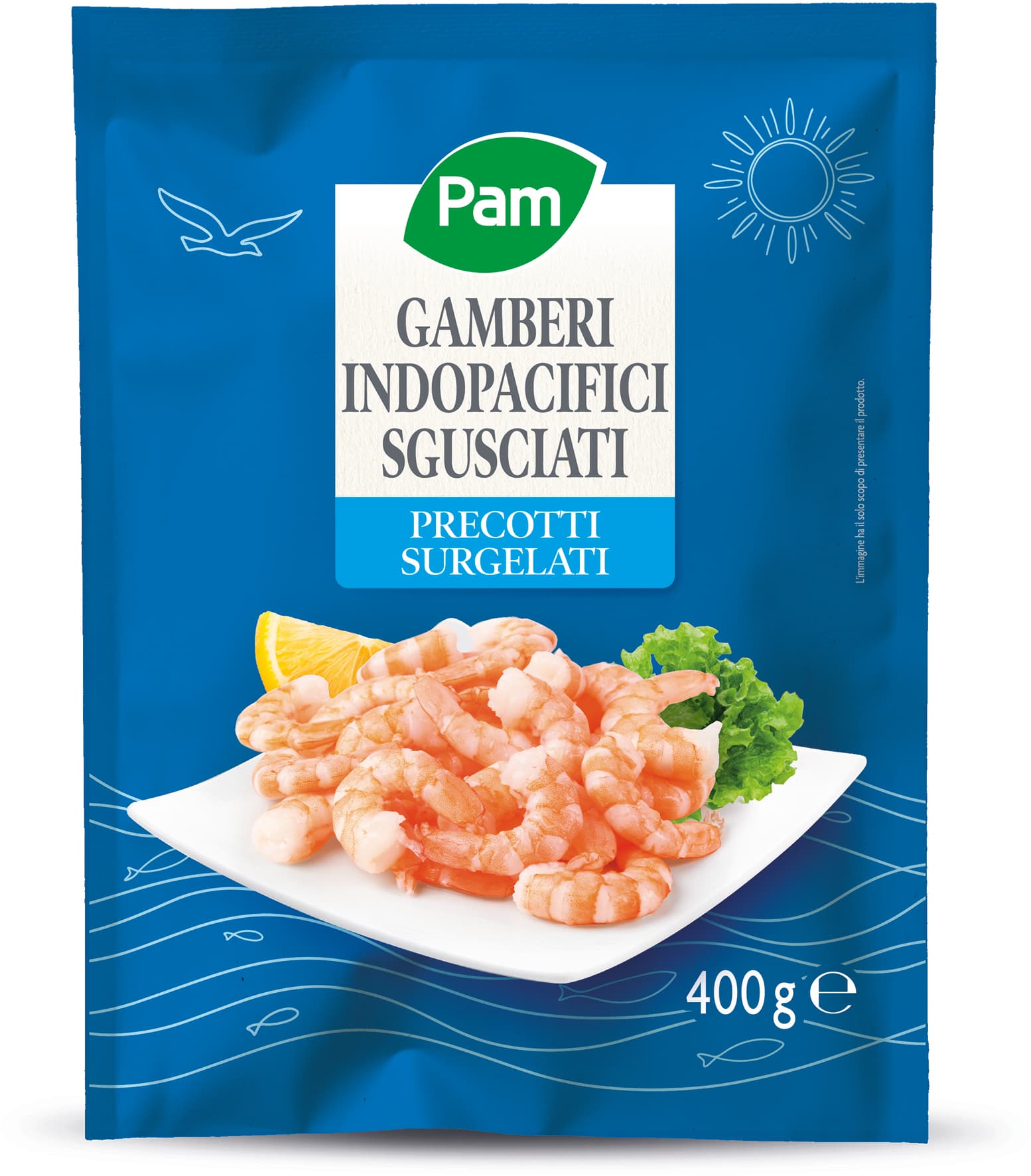 PAM gamberi indopacifici sgusciati precotti surgelati – immagine 1