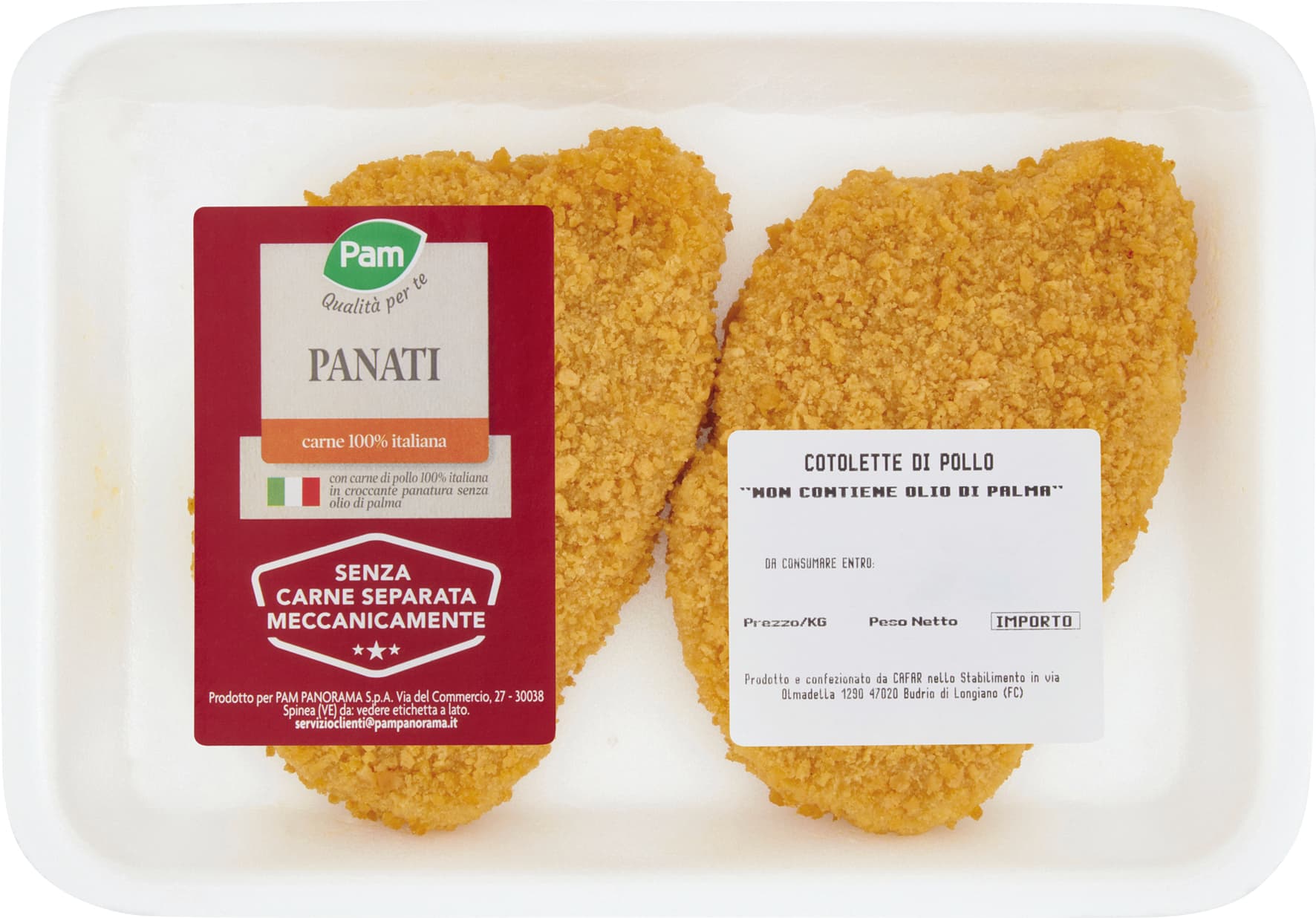 PAM Qualità per te Panati Cotolette di Pollo 0,220 kg – immagine 1