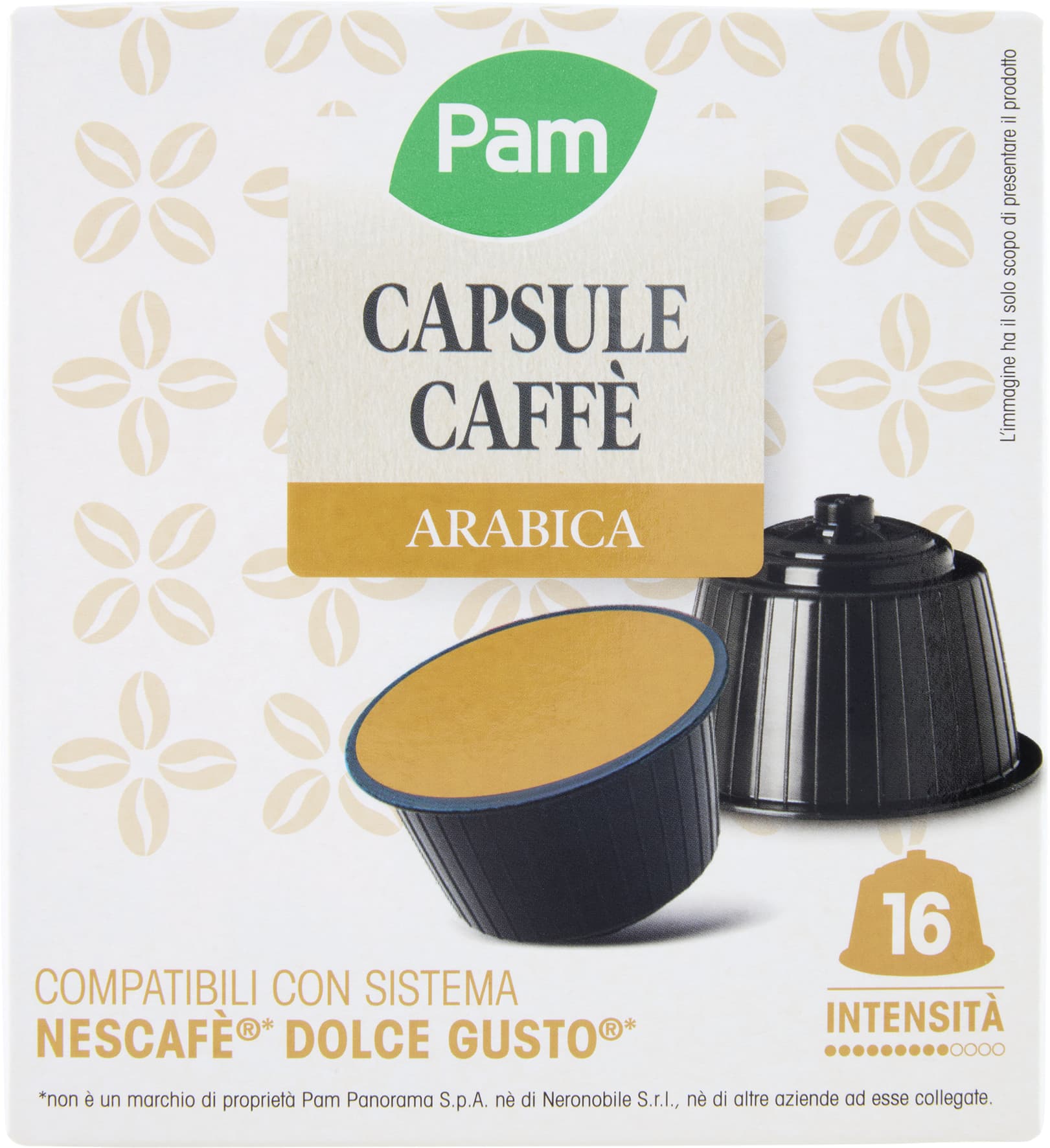 PAM Capsule Caffè Arabica Compatibili Nescafè* Dolce Gusto* 120g (16x7,5g) – immagine 1