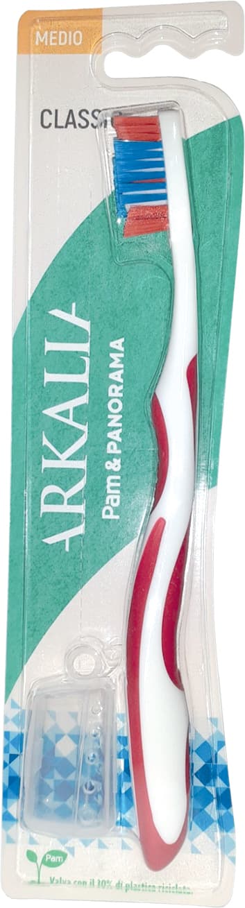 Spazzolino classico setole medie con copritestina ARKALIA 1 pezzo – immagine 1