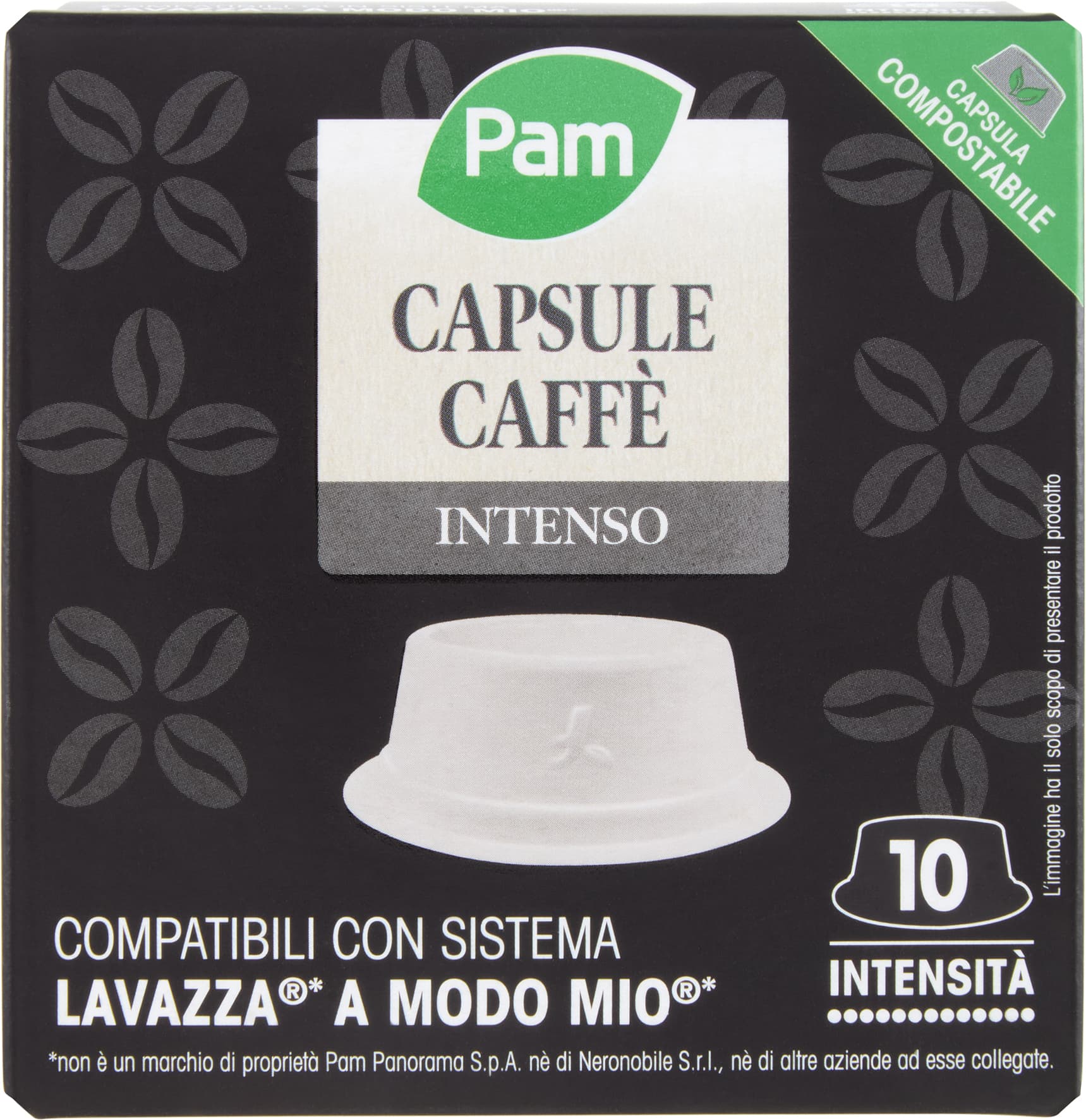 PAM Qualità per te Intenso 10 capsule Compatibili con sistema Lavazza* a Modo Mio* 70g (7g x 10) – immagine 1