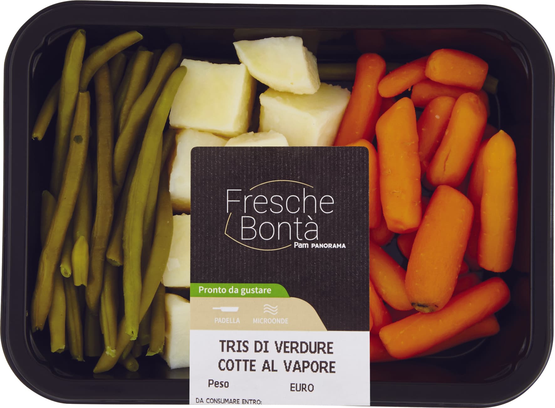 FRESCHE BONTÁ Tris di Verdure Cotte al Vapore 250 g – immagine 1