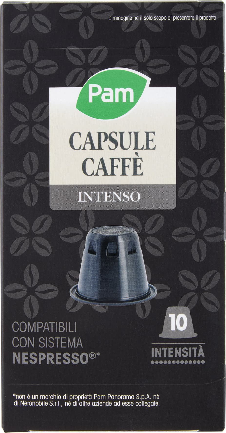 PAM Capsule Caffè Intenso Compatibili Nespresso* 56g (10x5,6g) – immagine 1