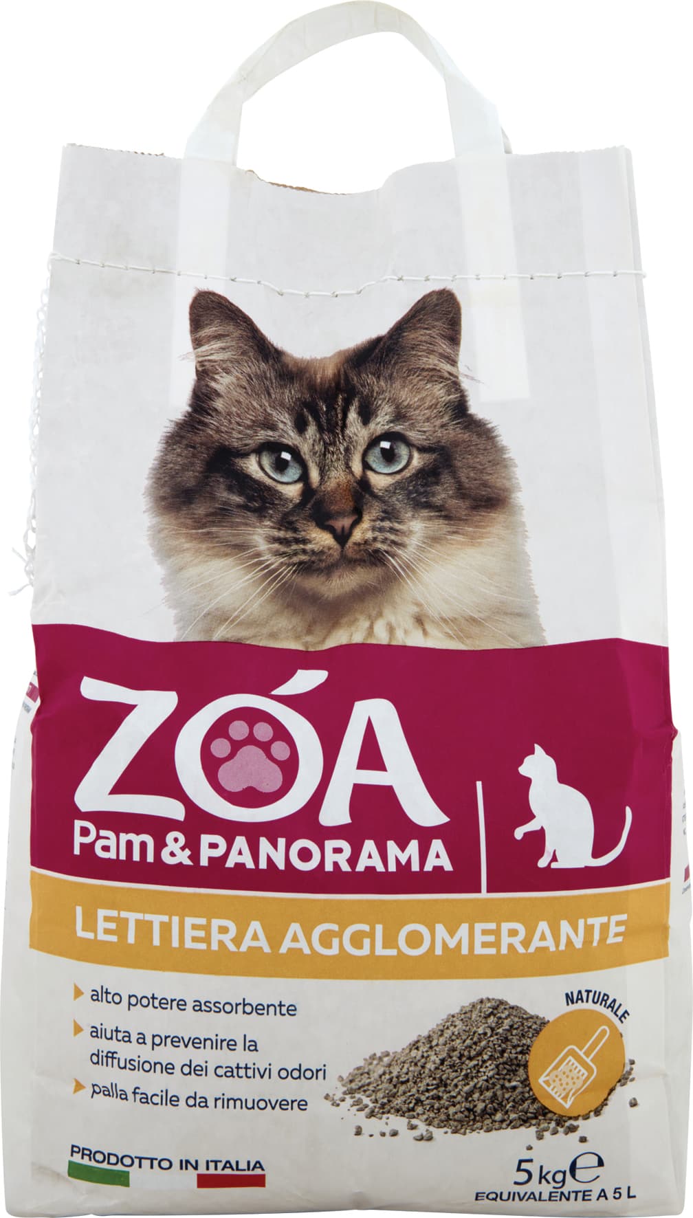 PAM PANORAMA Zóa Lettiera Agglomerante 5 kg – immagine 1