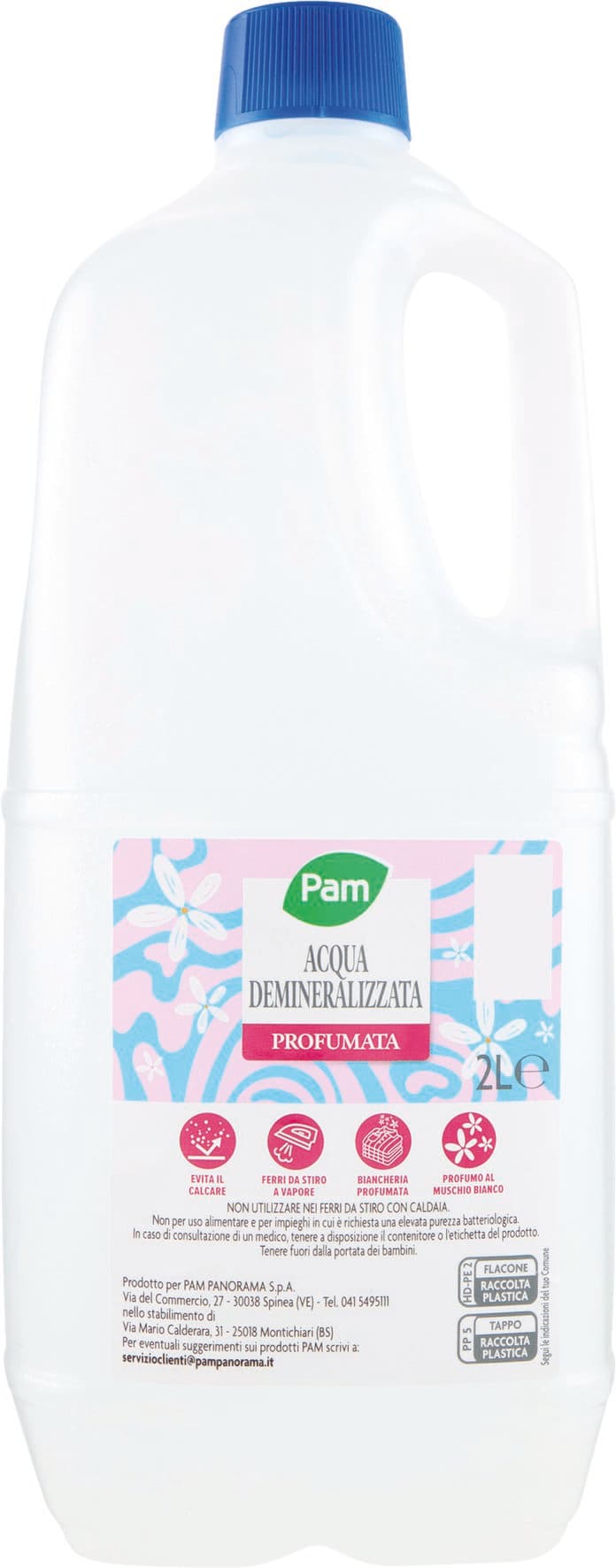 PAM PANORAMA Acqua demineralizzata profumata al muschio bianco 2 litri – immagine 1