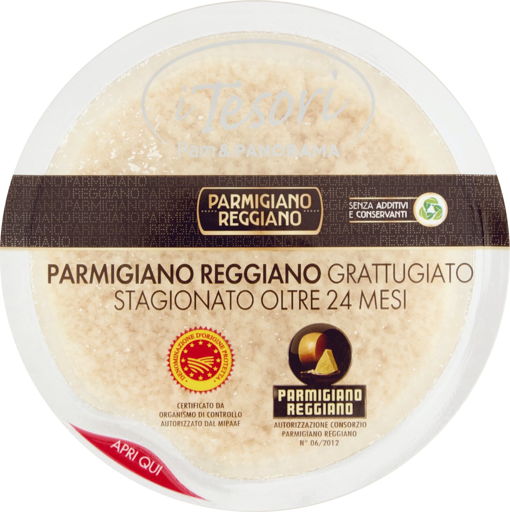 I TESORI Parmigiano Reggiano Grattugiato Stagionato Oltre 24 Mesi 100 g – immagine 1