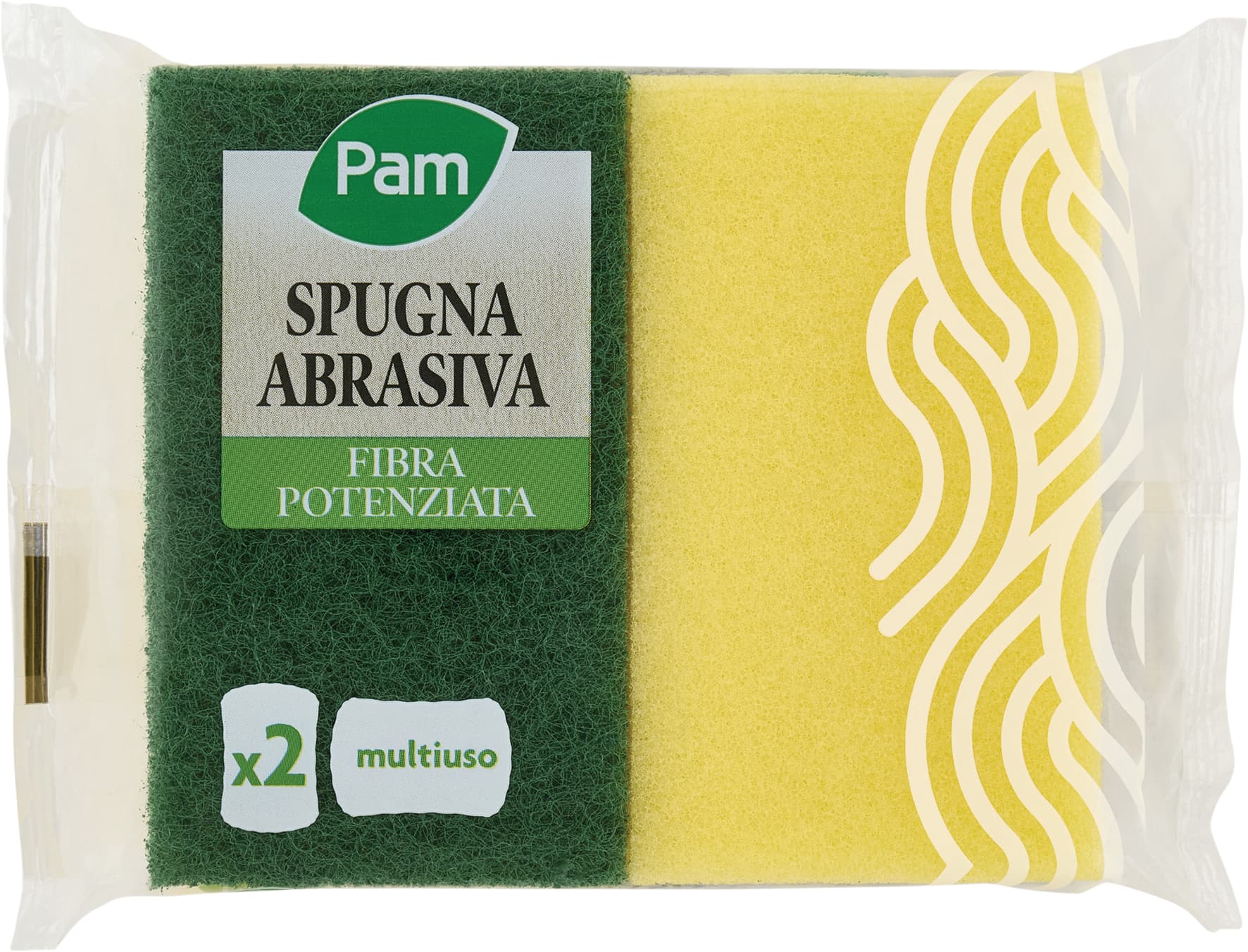 PAM Spugna Abrasiva Fibra Potenziata 2 pz – immagine 1