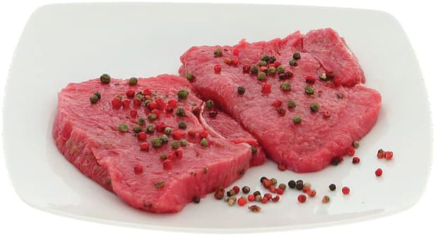 Tagliata di bovino adulto con pepe verde – immagine 1