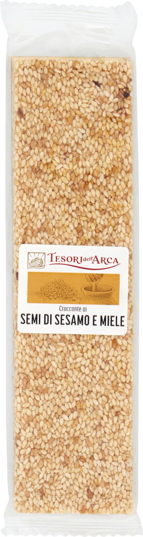 TESORI DELL'ARCA Croccante di Semi di Sesamo e Miele 100 g – immagine 1