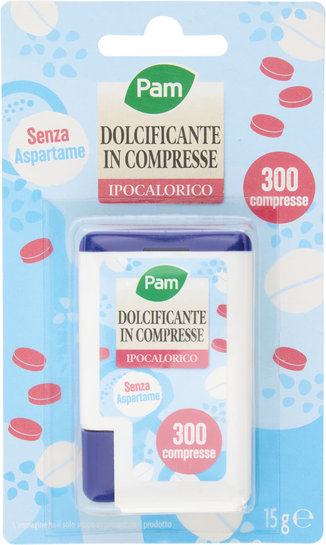 PAM PANORAMA Dolcificante in compresse ipocalorico 15g (50mg x 300) – immagine 1