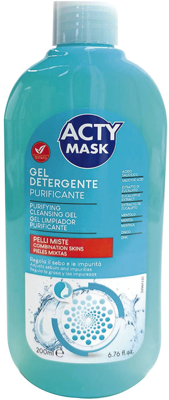 Gel detergente purificante quotidiano acty mask 200ml – immagine 1