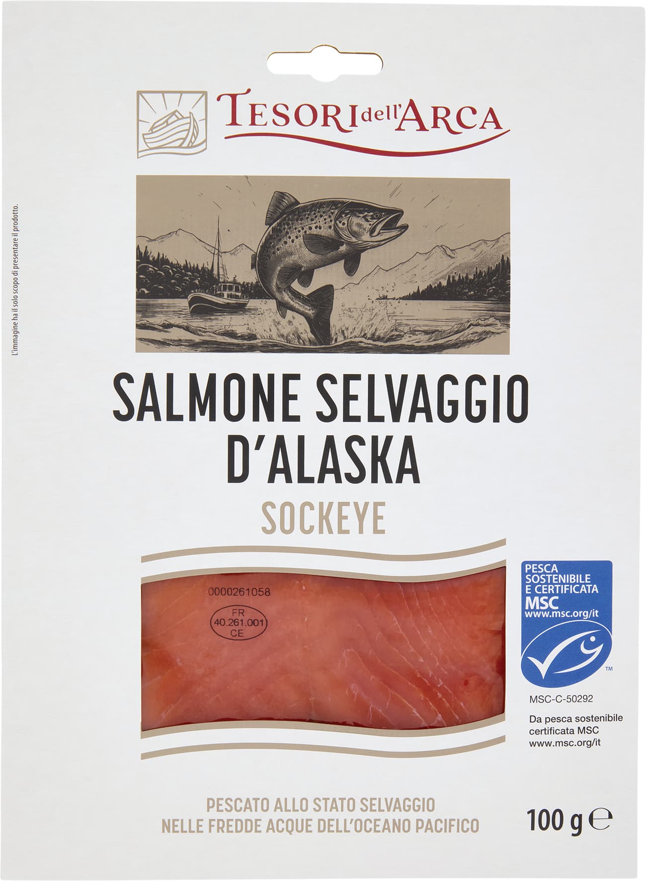 TESORI DELL'ARCA Salmone Selvaggio d'Alaska Sockeye 100 g – immagine 1