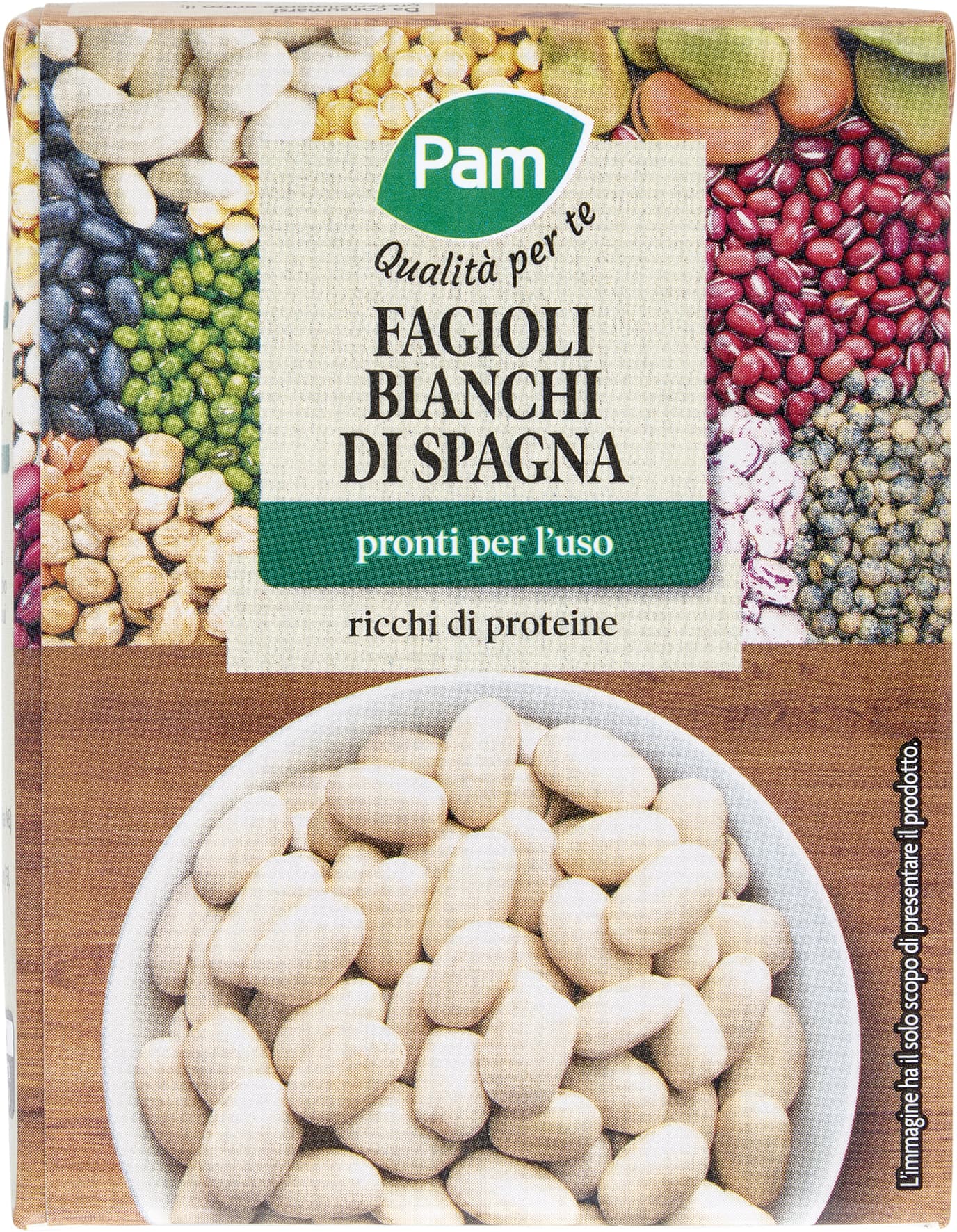 PAM Qualità per te Fagioli Bianchi di Spagna 380 g – immagine 1