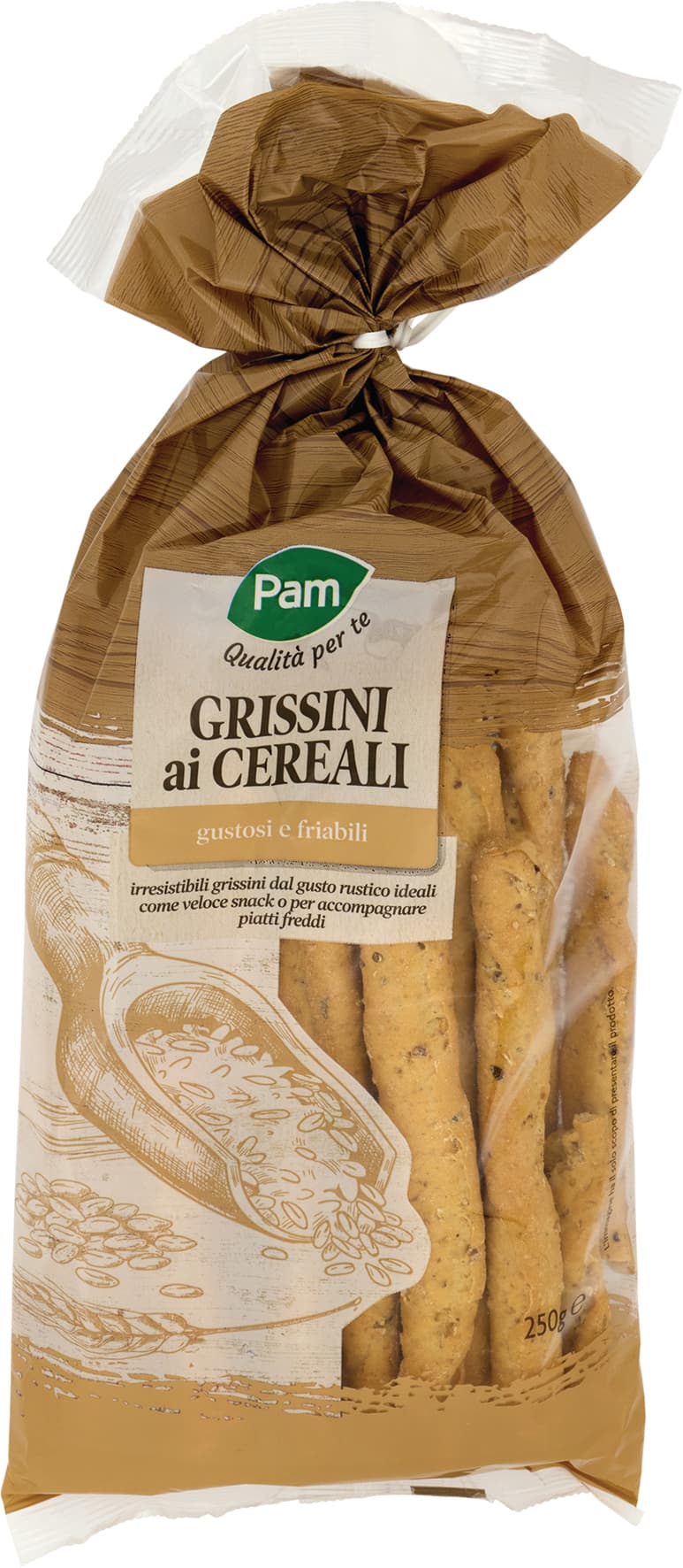PAM Qualità per te Grissini ai Cereali 250 g – immagine 1