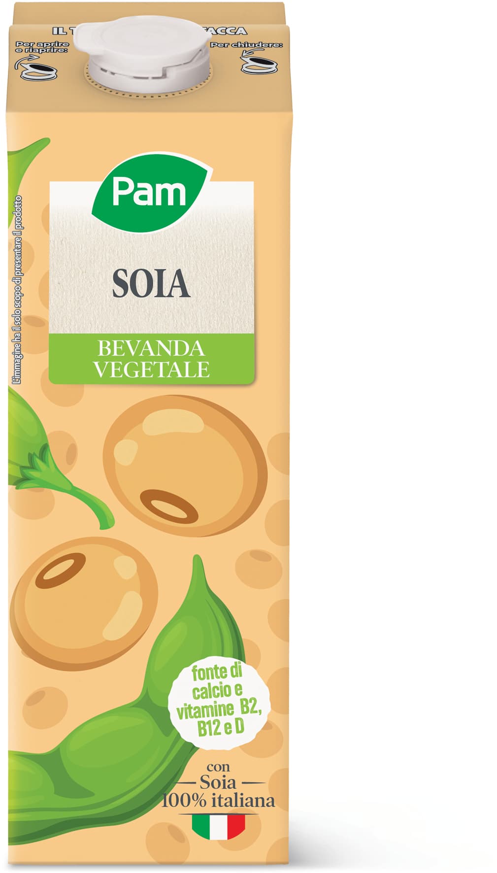 PAM Soia Bevanda Vegetale 1 L – immagine 1