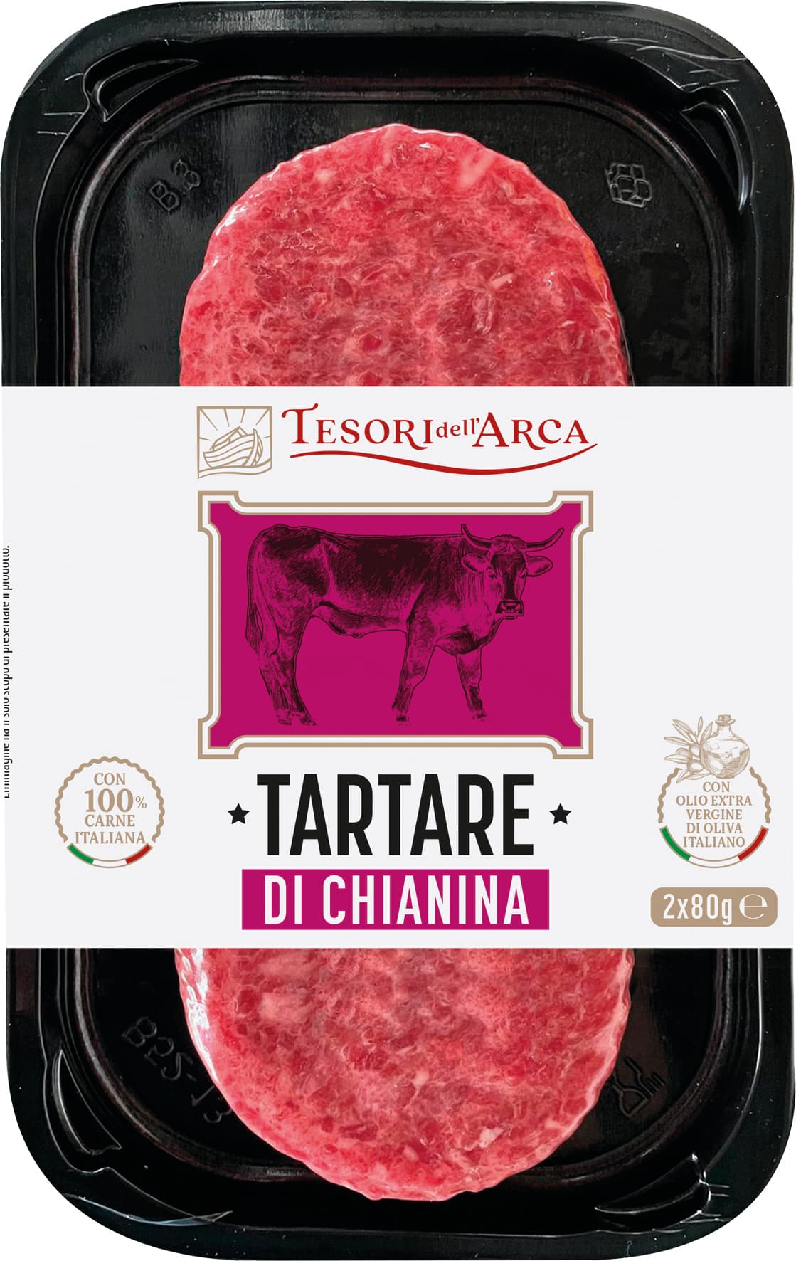 TESORI DELL'ARCA Tartare di Chianina 2 x 80 g – immagine 1