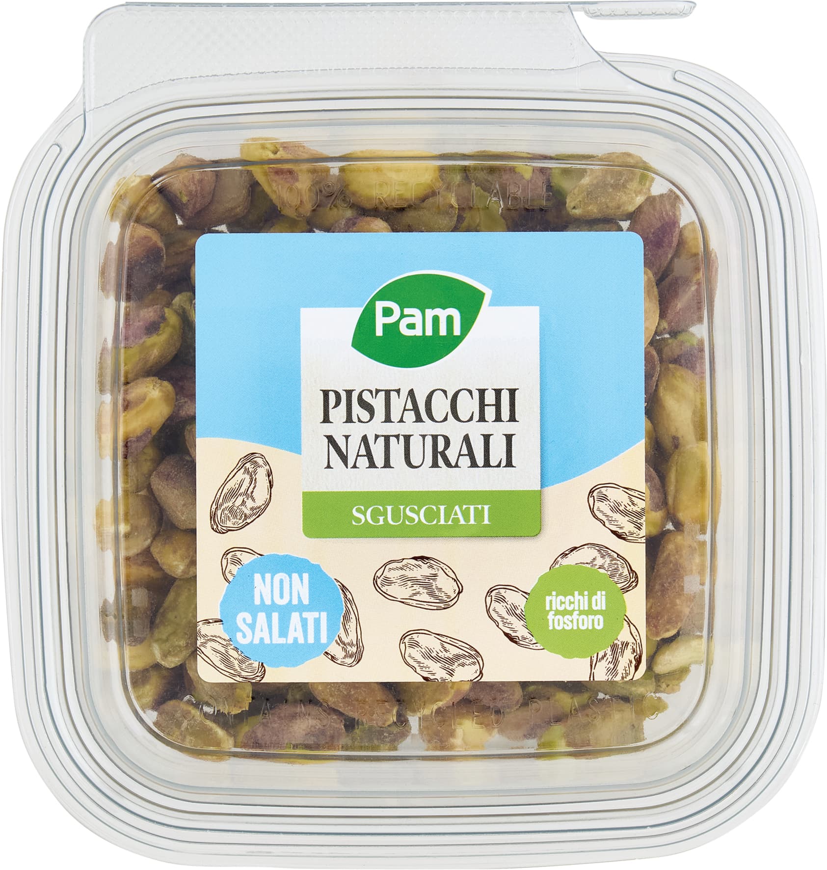 PAM Pistacchi Naturali Sgusciati 70 g – immagine 1