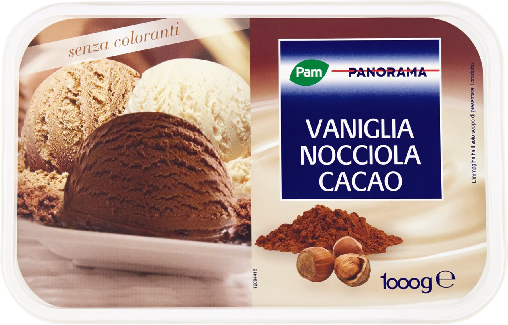 PAM PANORAMA Vaniglia Nocciola Cacao 1 kg – immagine 1