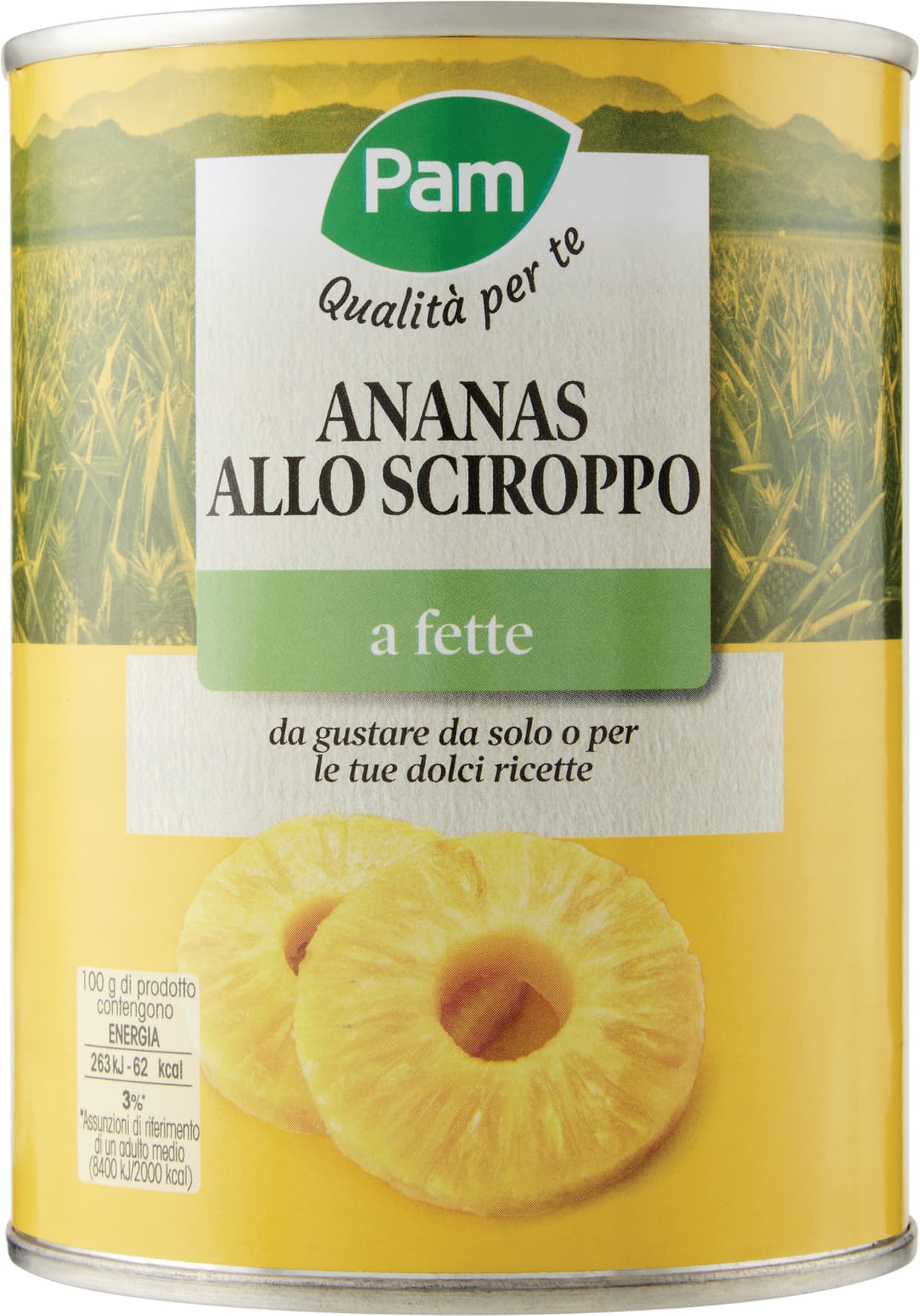 PAM Qualità per te Ananas a fette sciroppato 565 g – immagine 1