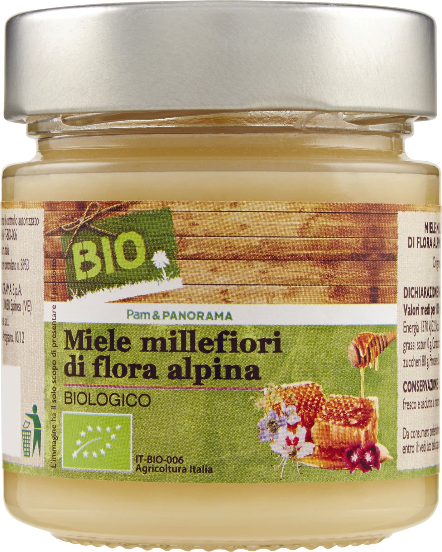 BIO Miele millefiori di flora alpina 300 g – immagine 1