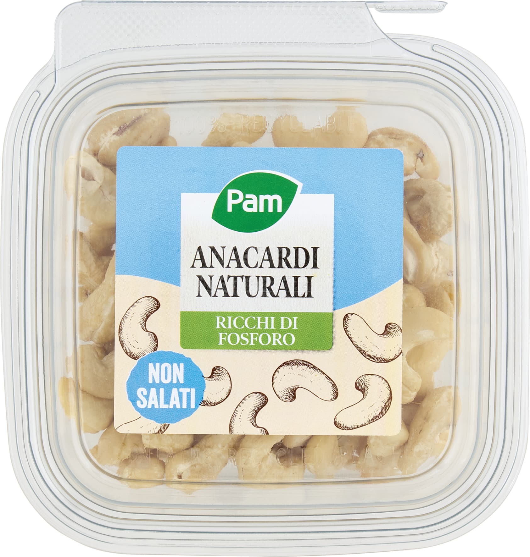 PAM Anacardi Naturali 70 g – immagine 1