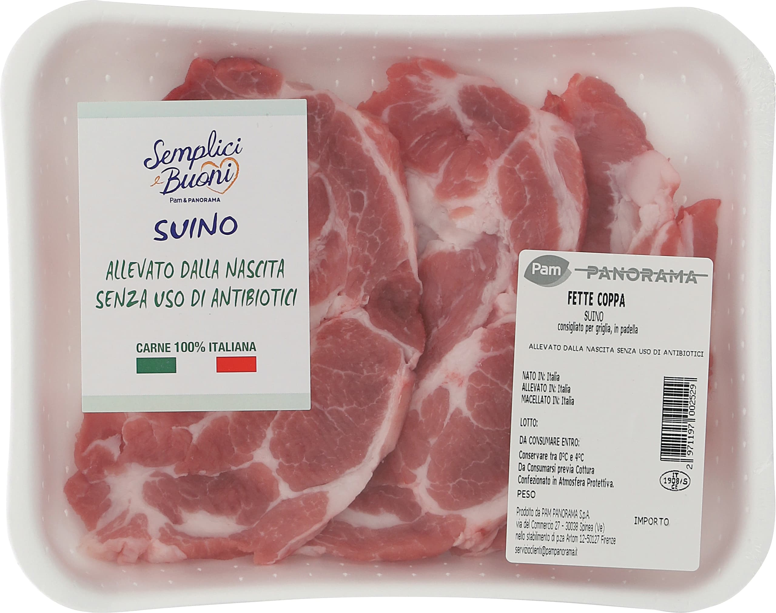 Coppa di suino senza osso fette senza antibiotici – immagine 1