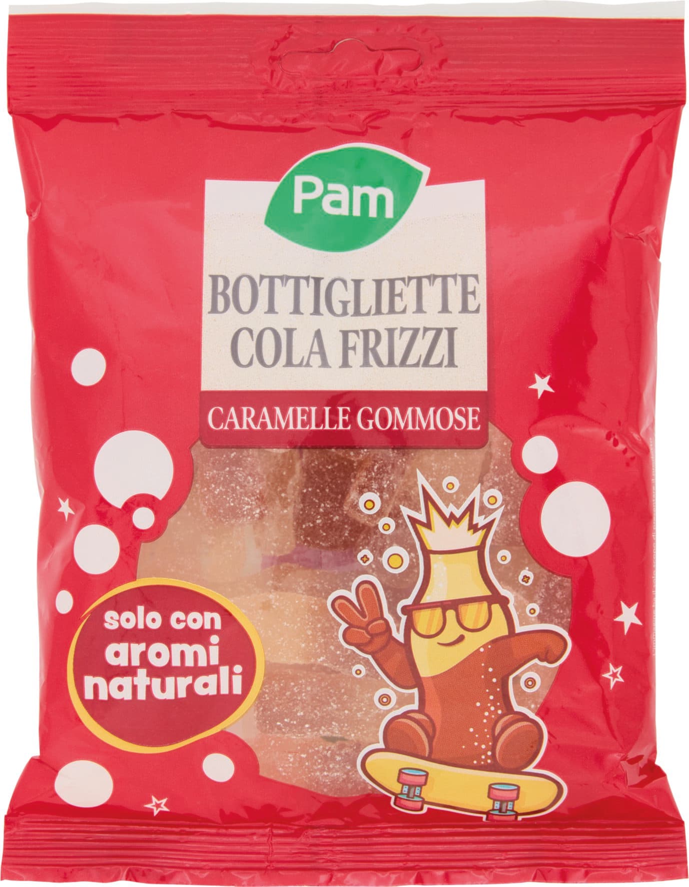 PAM Bottigliette Cola Frizzi Caramelle Gommose 175 g – immagine 1
