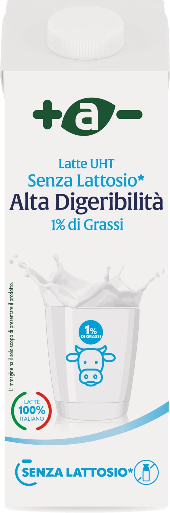 + a - latte uht 1% grassi senza lattosio – immagine 1