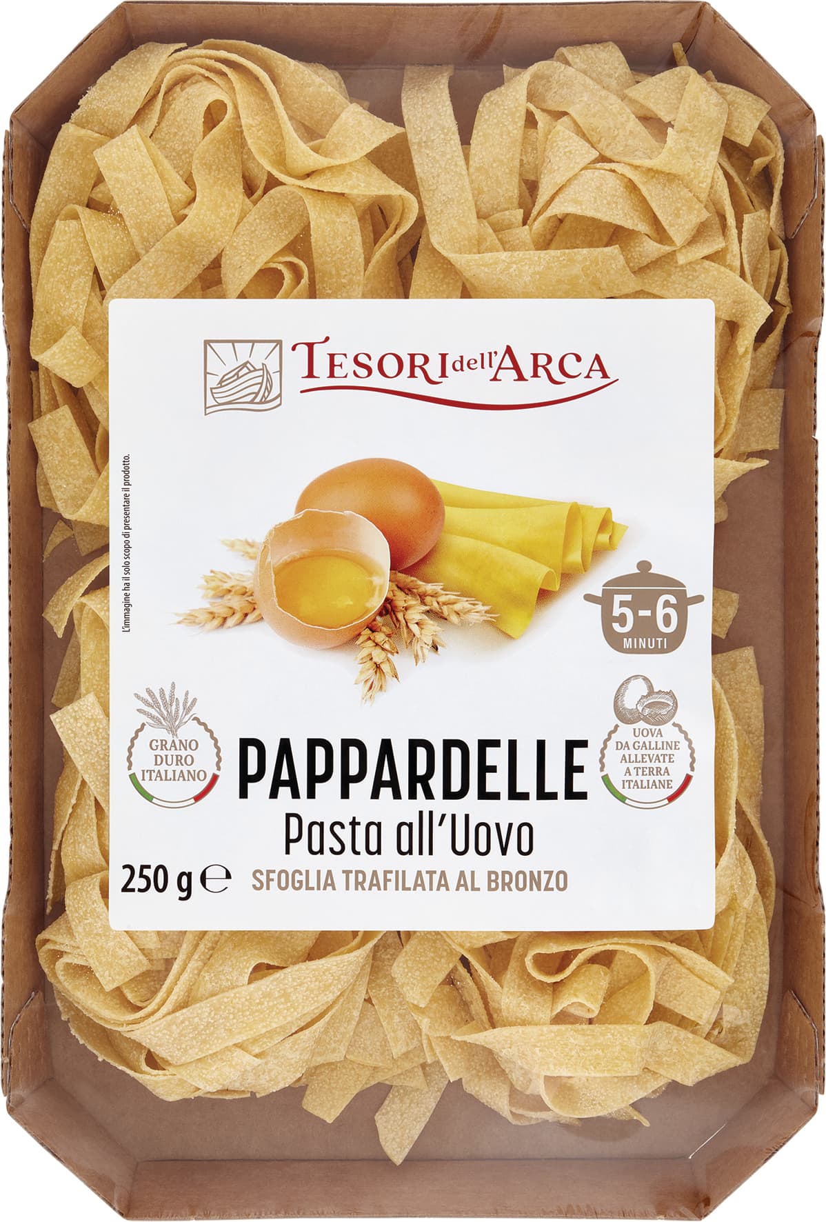 TESORI DELL'ARCA Pappardelle Pasta all'Uovo 250 g – immagine 1