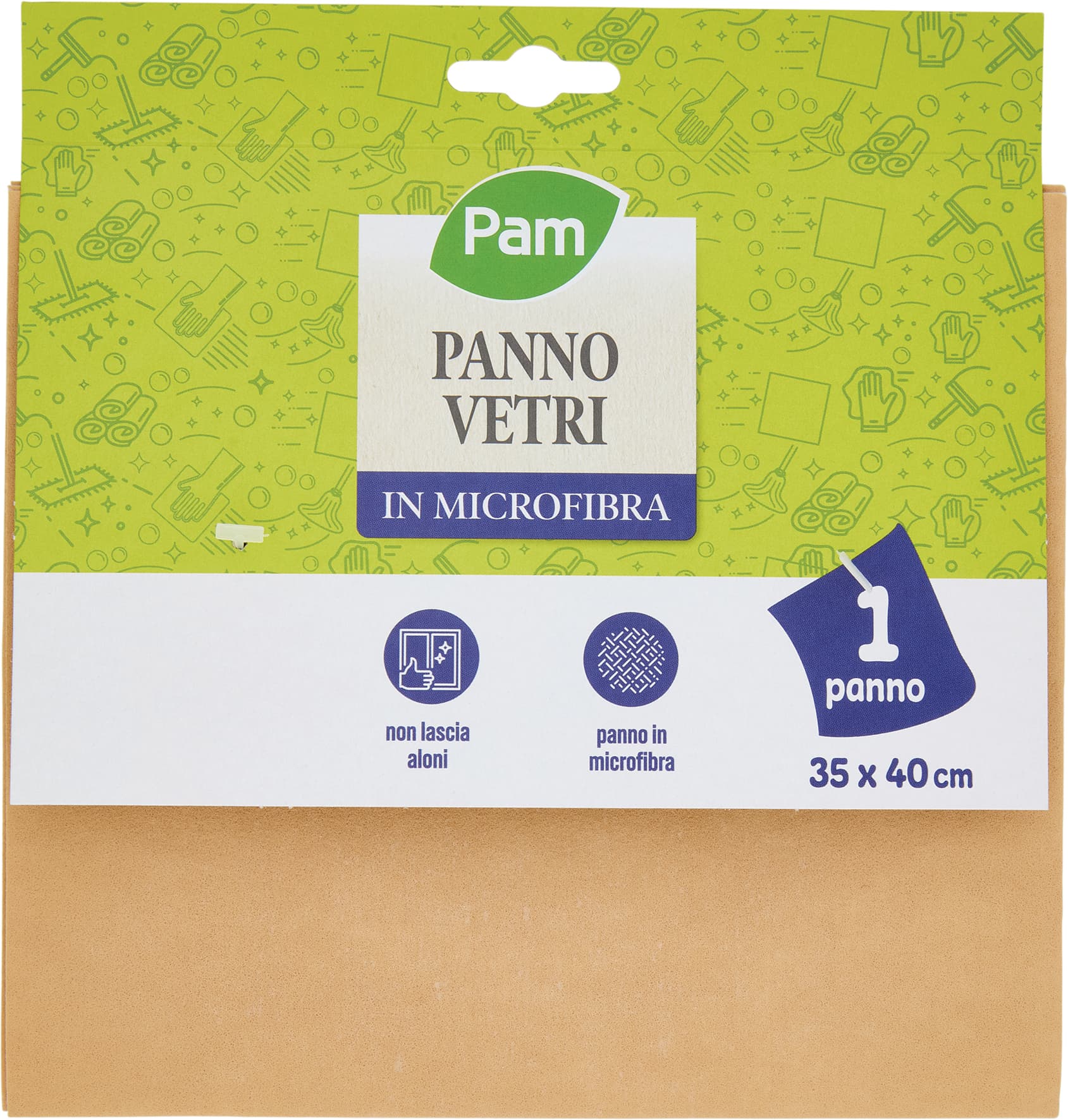 PAM Panno Vetri in Microfibra 35 x 40 cm 1 pz – immagine 1