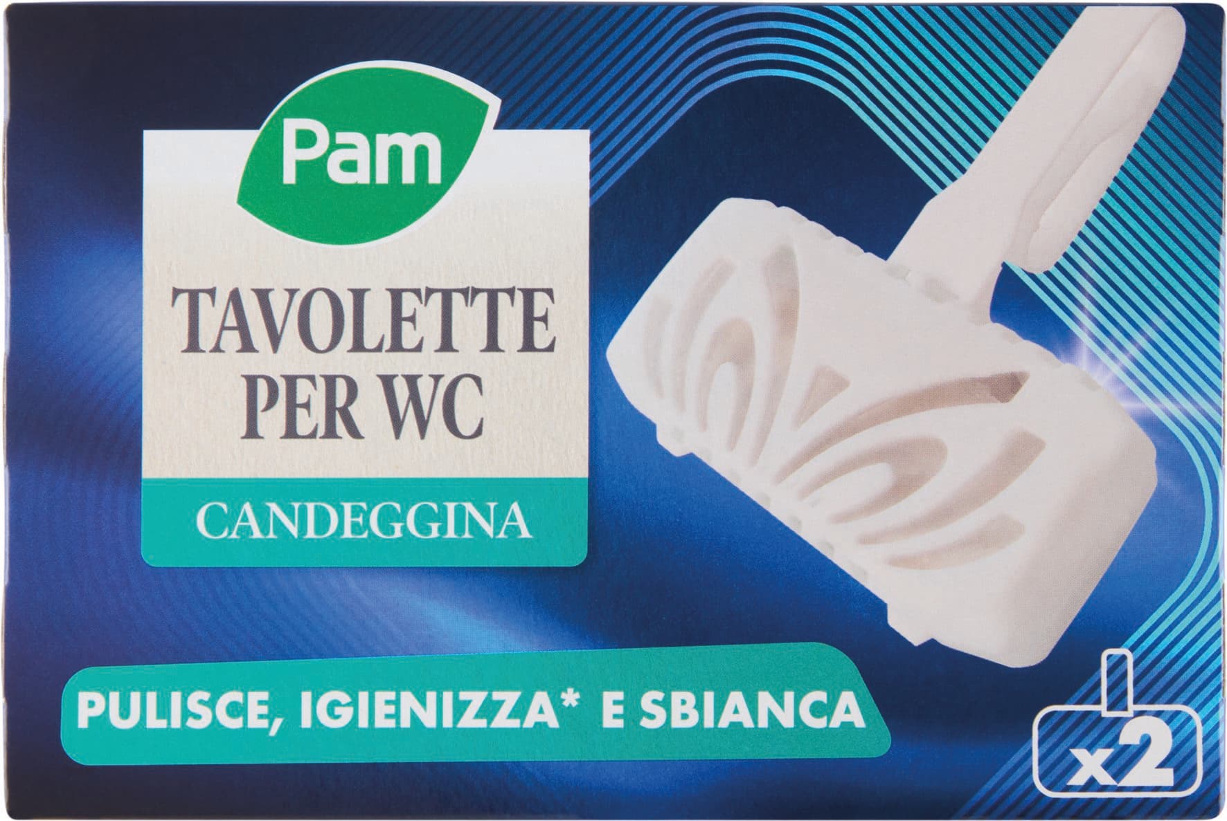 PAM PANORAMA Tavolette per WC con Candeggina 2 pz – immagine 1
