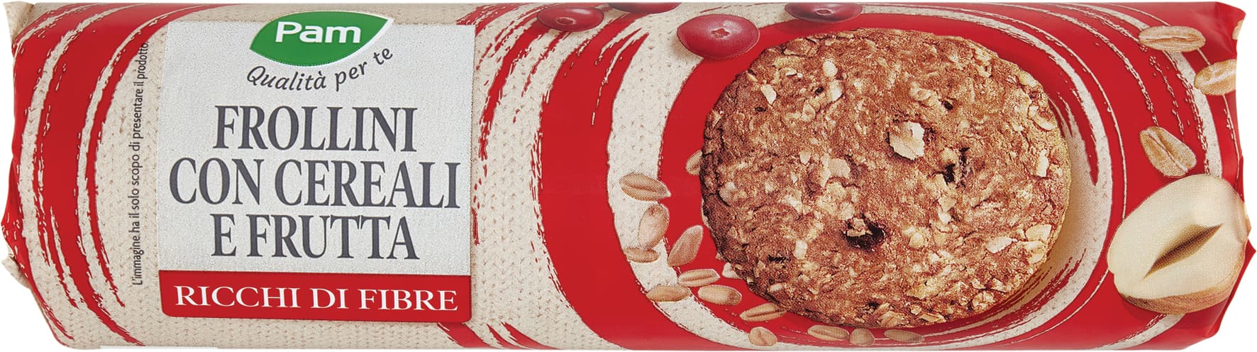 PAM Qualità per te Frollini con Cereali e Frutta 250 g – immagine 1