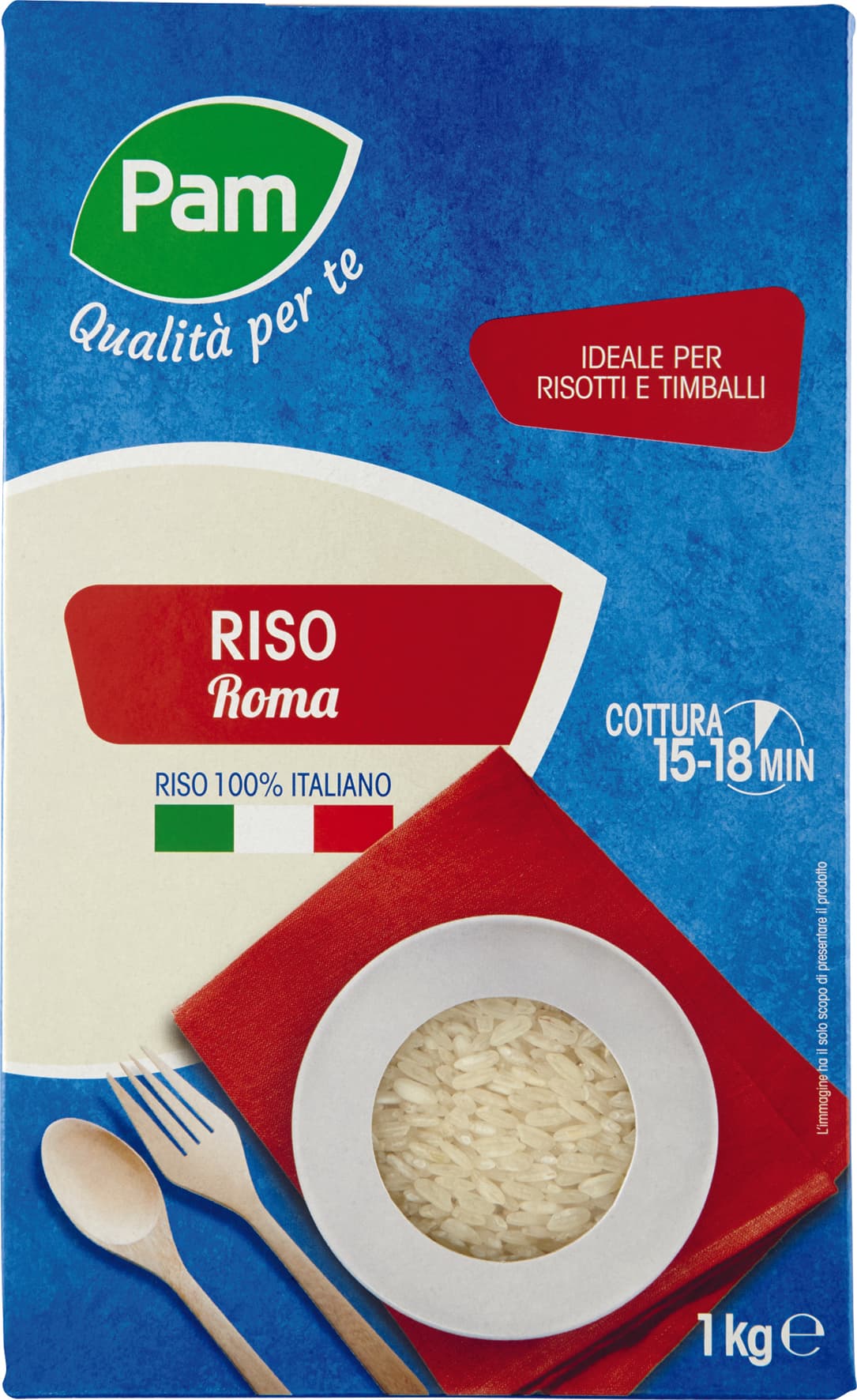 PAM Qualità per te Riso Roma 1 kg – immagine 1