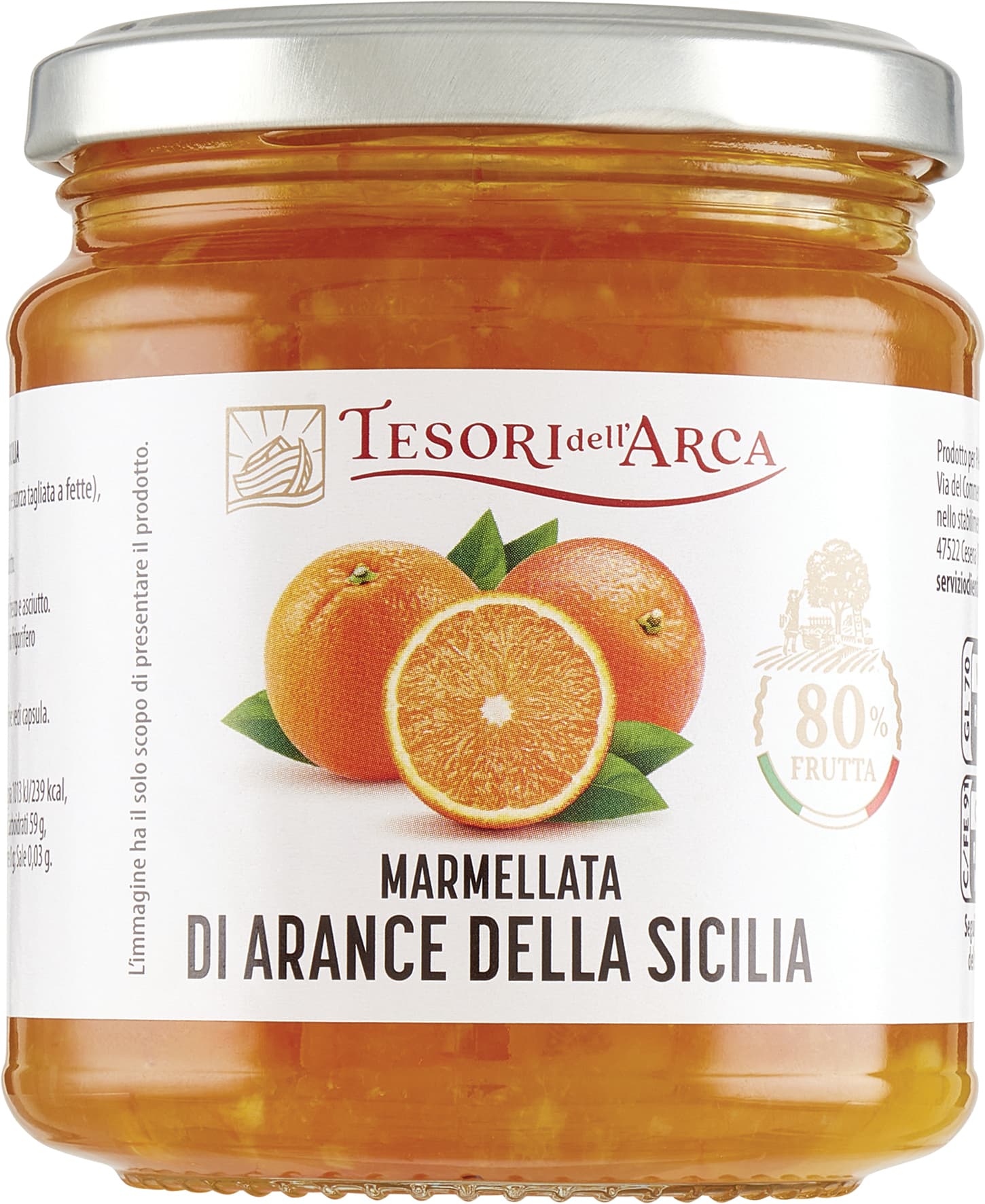 TESORI DELL'ARCA Marmellata di Arance della Sicilia 340 g – immagine 1