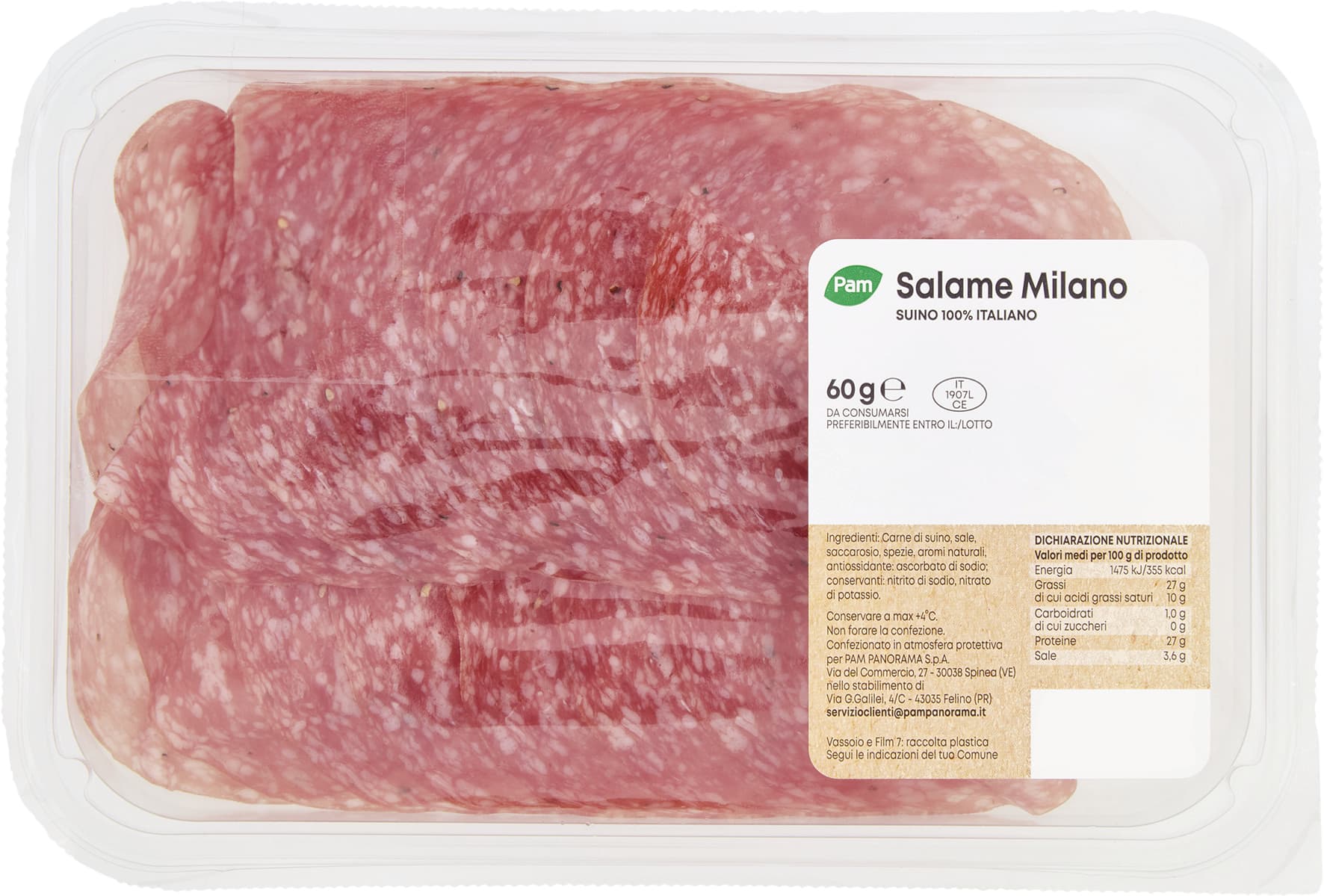PAM Salame Milano 60 g – immagine 1