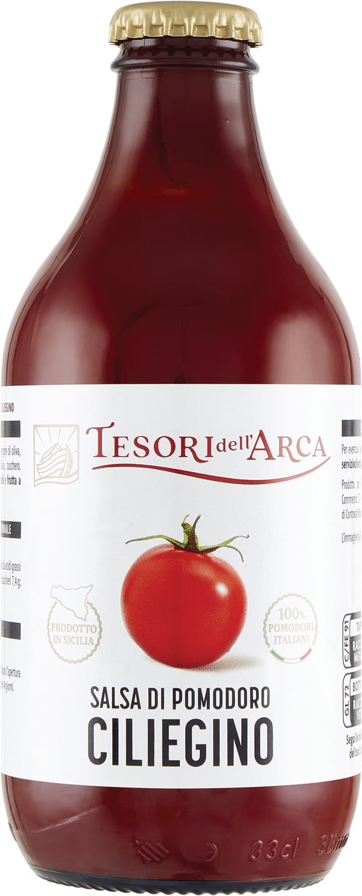 TESORI DELL'ARCA Salsa di Pomodoro Ciliegino 330 g – immagine 1