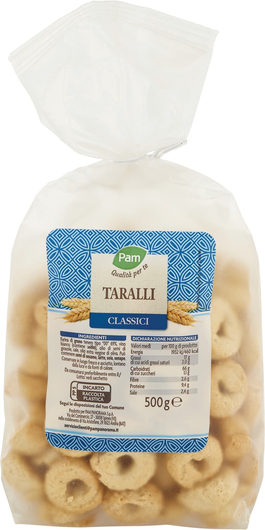 PAM Qualità per te Taralli Classici 500 g – immagine 1